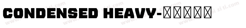 condensed heavy字体转换